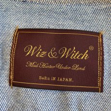 画像13: 【Wiz&Witch】"WANDERER" NO COLLAR ZIP UP DENIM JACKET / OS (13)