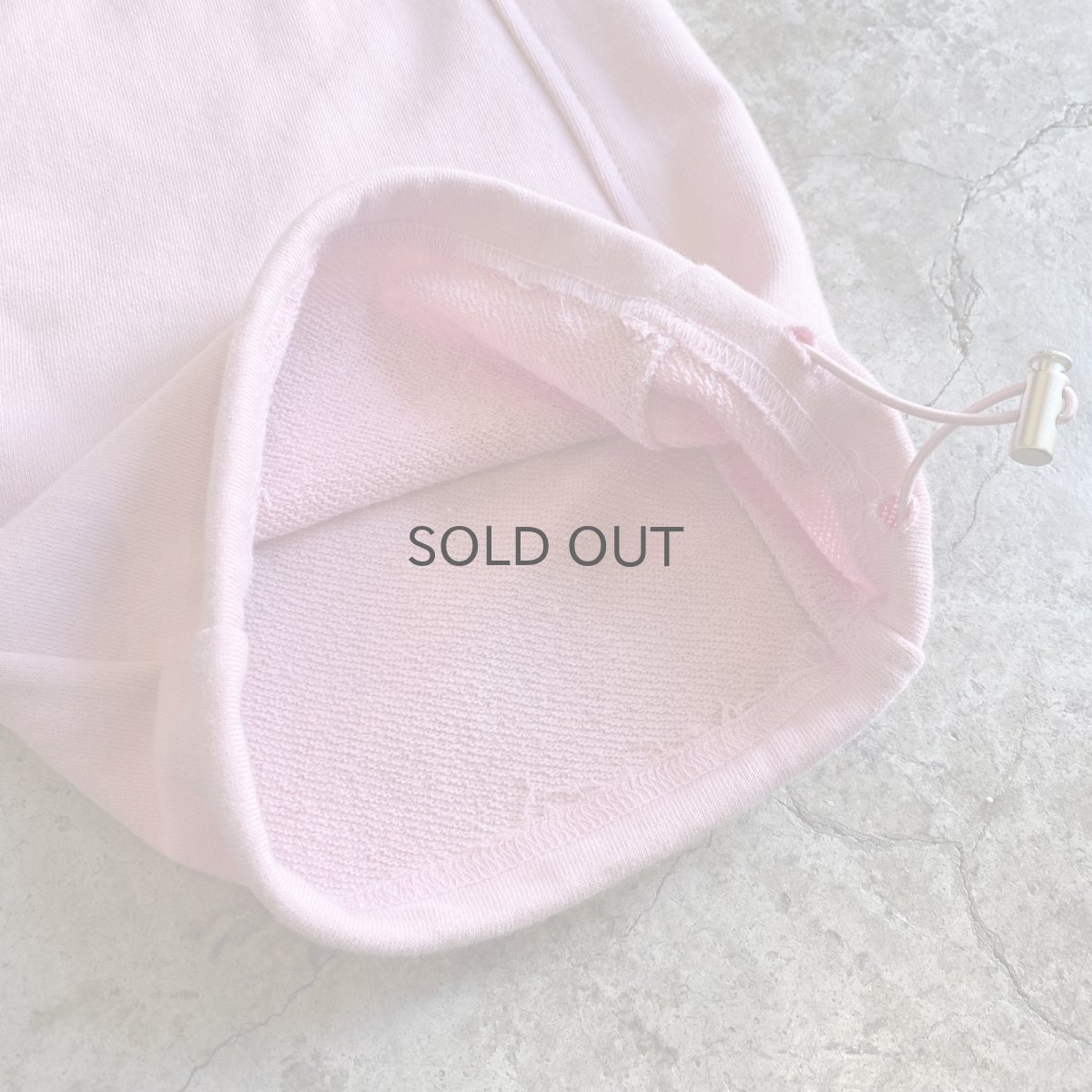 画像9: PINK COLOR DRAW CORD DESIGN SWEAT PANTS / FREE~W33 (9)