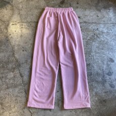画像2: PINK COLOR DRAW CORD DESIGN SWEAT PANTS / FREE~W33 (2)