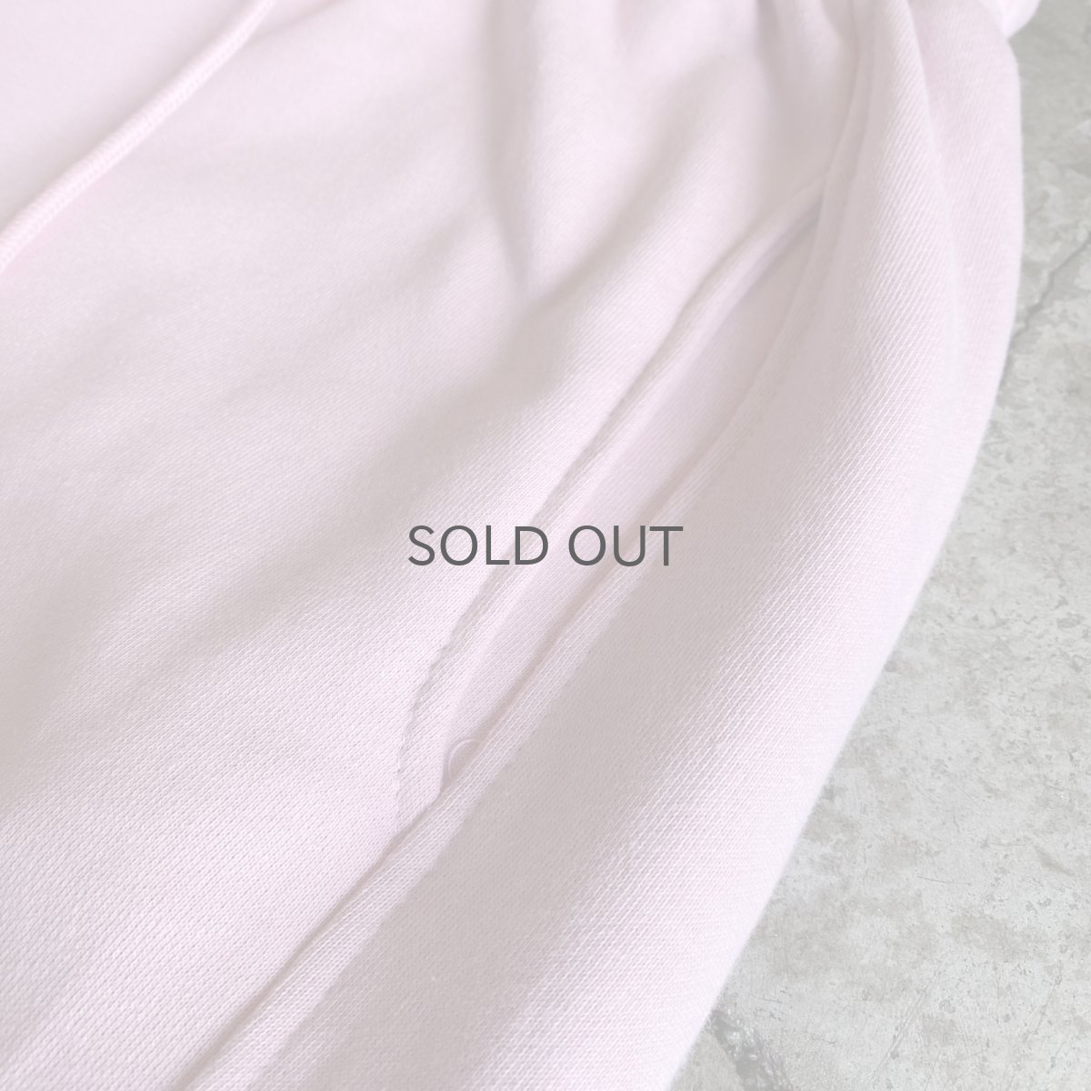 画像5: PINK COLOR DRAW CORD DESIGN SWEAT PANTS / FREE~W33 (5)