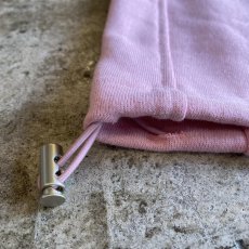 画像8: PINK COLOR DRAW CORD DESIGN SWEAT PANTS / FREE~W33 (8)