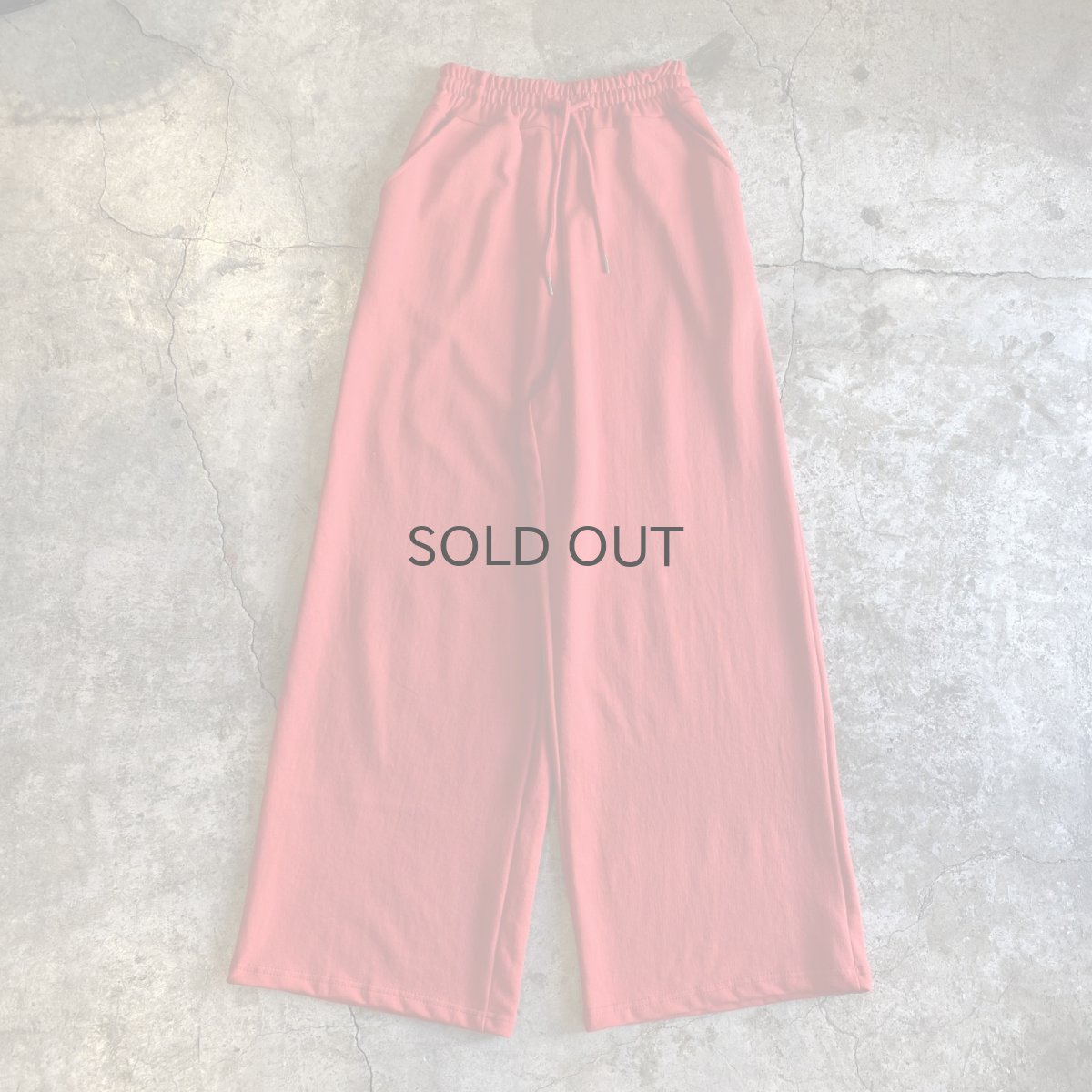 画像1: RED COLOR DESIGN SWEAT PANTS / FREE~W33 (1)
