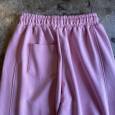 画像10: PINK COLOR DRAW CORD DESIGN SWEAT PANTS / FREE~W33 (10)