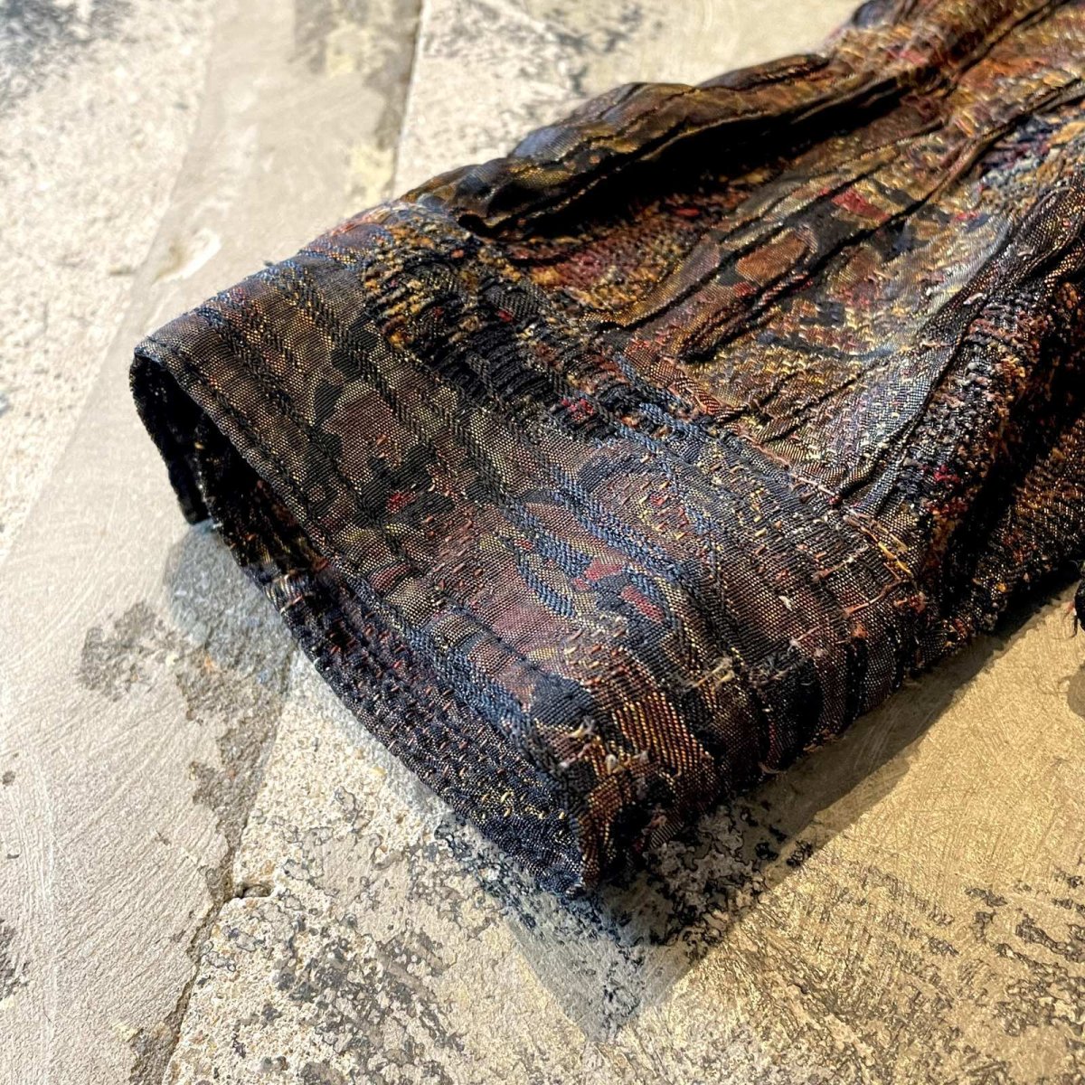 画像7: ALL OVER PATTERN WASHER DESIGN ZIP UP JACKET / Mens L (7)