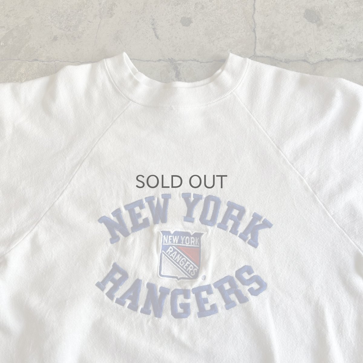画像8: 80's "NEW YORK RANGERS" ICE HOCKEY TEAM DESIGN L/S SWEAT / Ladies M / MADE IN USA (8)