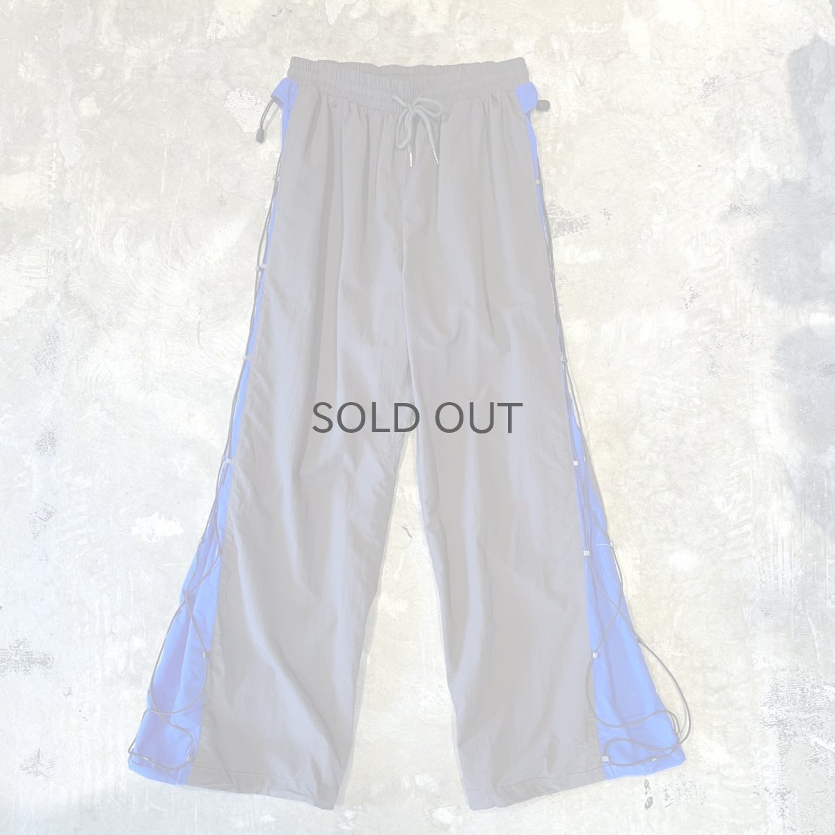 画像1: 【WONDERGROUND】SIDE COLOR LINE LACE UP PANTS / OS (1)