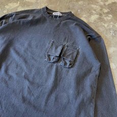画像4: 【WONDERGROUND】FADE BODY MULTI POCKET L/S TEE / OS (4)