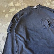 画像3: 【WONDERGROUND】FADE BODY MULTI POCKET L/S TEE / OS (3)