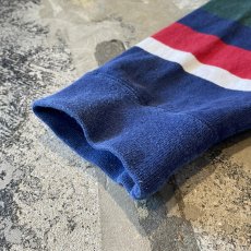 画像7: 90's【GAP】MULTI BORDER PATTERN HALF BUTTON L/S SHIRT / Mens L (7)