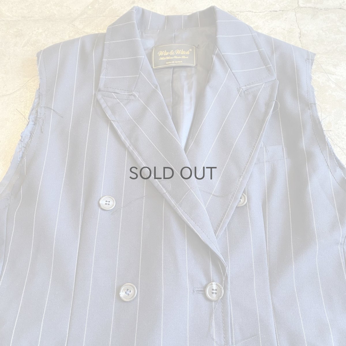 画像4: 【Wiz&Witch】"OUT STITCH" DOUBLE TAILOR SHORT JACKET / OS (4)