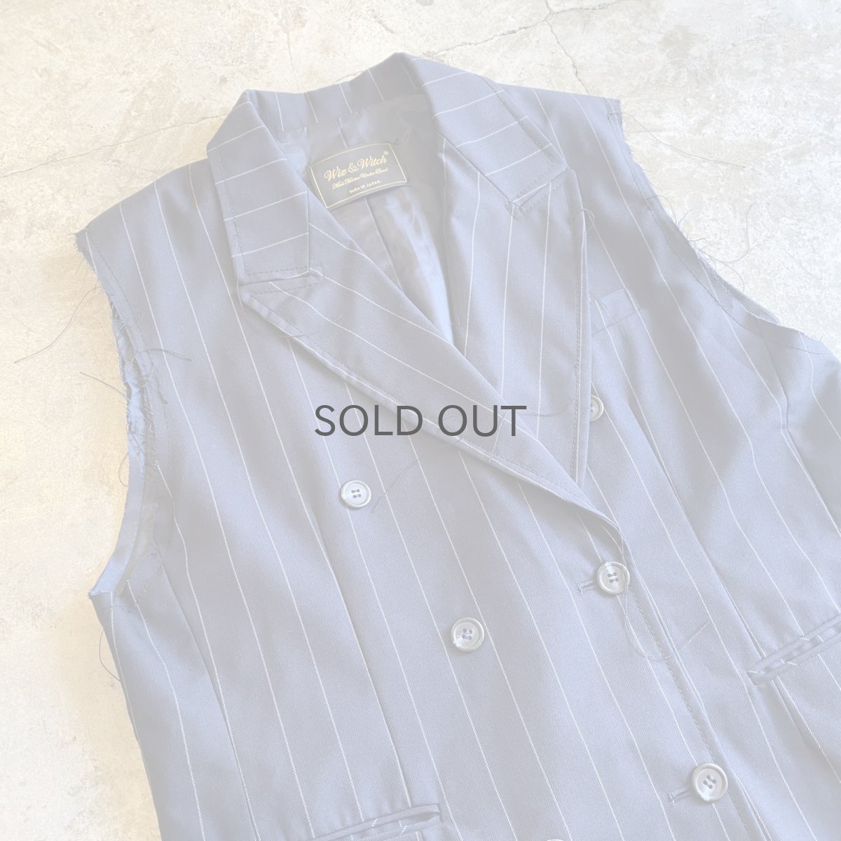 画像3: 【Wiz&Witch】"OUT STITCH" DOUBLE TAILOR SHORT JACKET / OS (3)