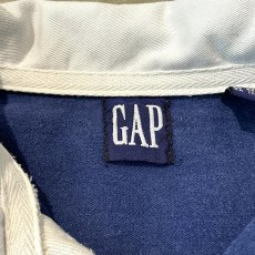 画像10: 90's【GAP】MULTI BORDER PATTERN HALF BUTTON L/S SHIRT / Mens L (10)