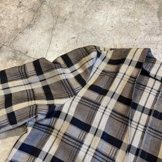 画像10: ALL OVER CHECK PATTERN NO COLLAR DESIGN TAILORED JACKET / Ladies M (10)