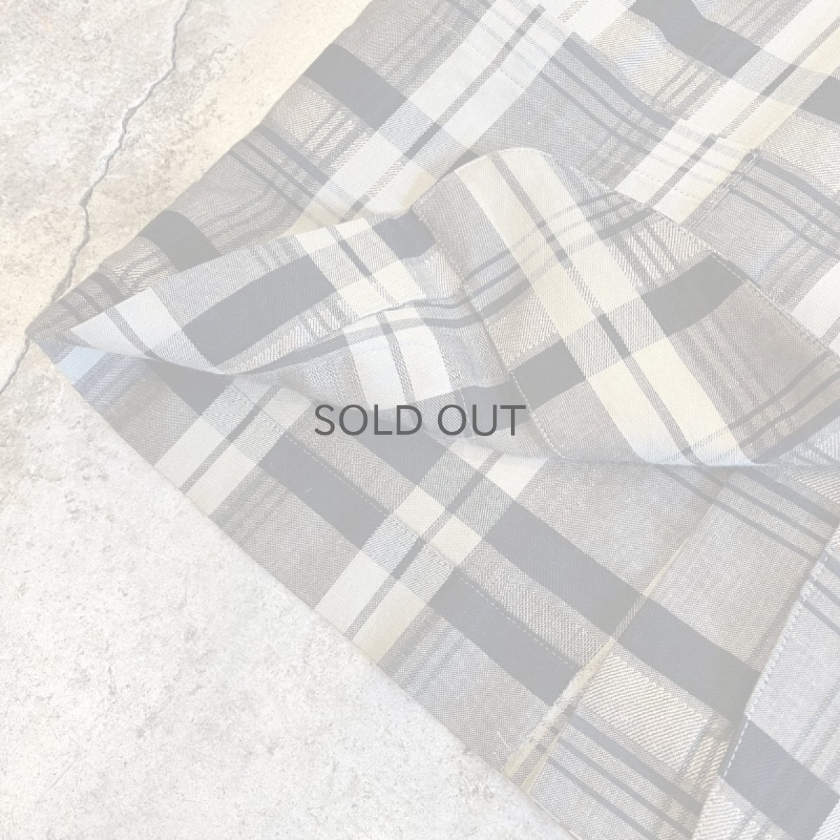 画像6: ALL OVER CHECK PATTERN NO COLLAR DESIGN TAILORED JACKET / Ladies M (6)