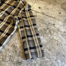 画像8: ALL OVER CHECK PATTERN NO COLLAR DESIGN TAILORED JACKET / Ladies M (8)