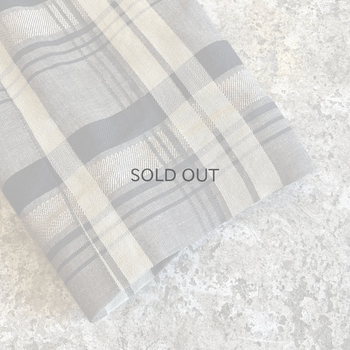 画像7: ALL OVER CHECK PATTERN NO COLLAR DESIGN TAILORED JACKET / Ladies M (7)