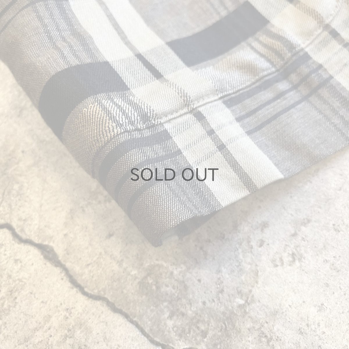 画像3: ALL OVER CHECK PATTERN NO COLLAR DESIGN TAILORED JACKET / Ladies M (3)