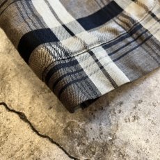 画像3: ALL OVER CHECK PATTERN NO COLLAR DESIGN TAILORED JACKET / Ladies M (3)