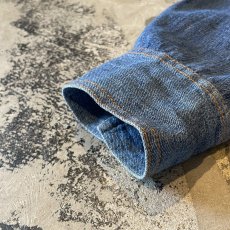 画像7: TIE DYE PATTERN SWITCHED DENIM L/S SHIRT / Mens XL (7)