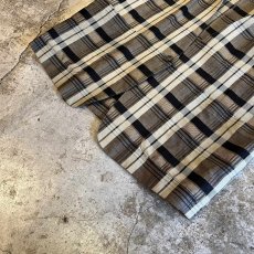 画像4: ALL OVER CHECK PATTERN NO COLLAR DESIGN TAILORED JACKET / Ladies M (4)
