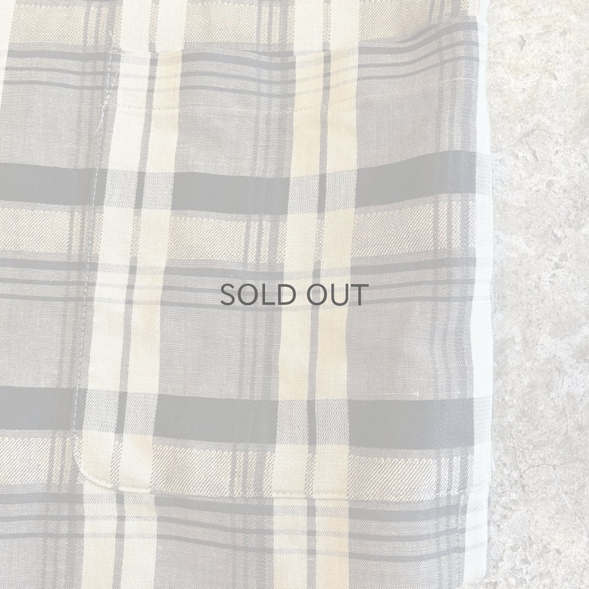 画像5: ALL OVER CHECK PATTERN NO COLLAR DESIGN TAILORED JACKET / Ladies M (5)