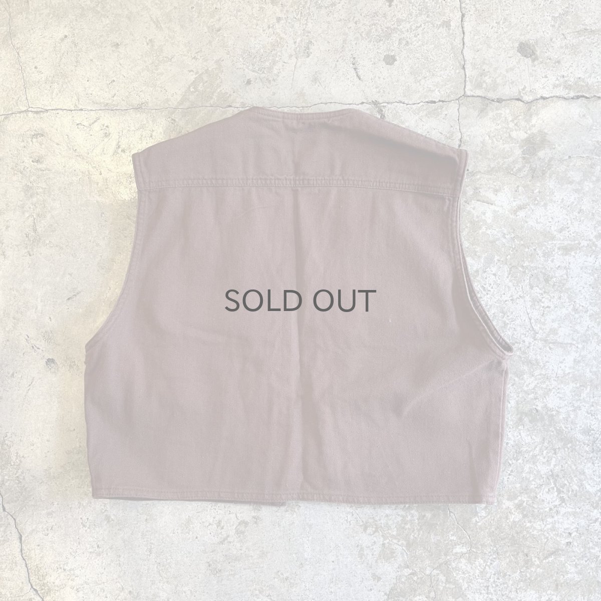 画像2: FRONT 9POCKET DESIGN COTTON VEST / Ladies M (2)