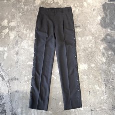 画像1: SIDE STUDS DECORATIVE GRAY COLOR SLACKS / W30~W34 (1)