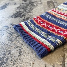 画像7: 【EDDIE BAUER】COLOR MIX BORDER PATTERN KNIT CARDIGAN / Mens L (7)