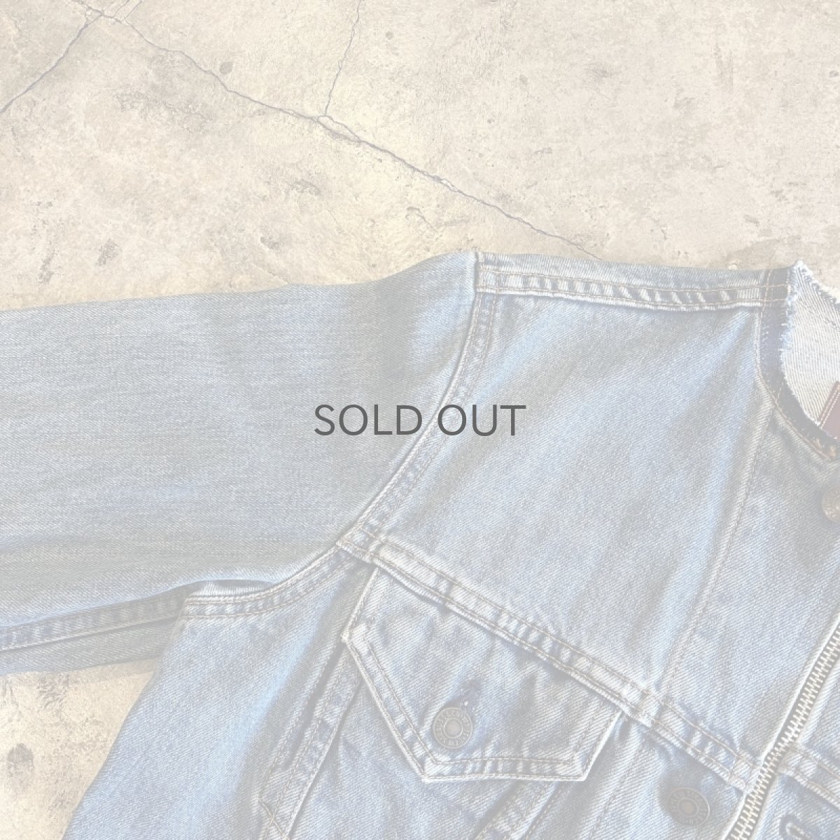 画像9: 【Wiz&Witch】"WANDERER" NO COLLAR ZIP UP DENIM JACKET / OS (9)