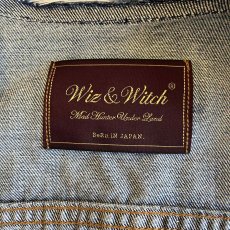画像10: 【Wiz&Witch】"WANDERER" NO COLLAR ZIP UP DENIM JACKET / OS (10)