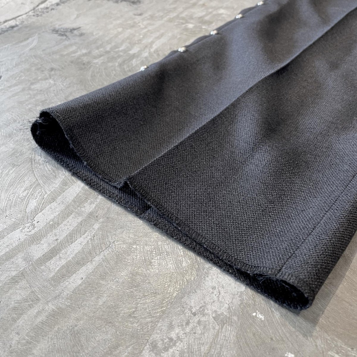 画像8: SIDE STUDS DECORATIVE GRAY COLOR SLACKS / W30~W34 (8)