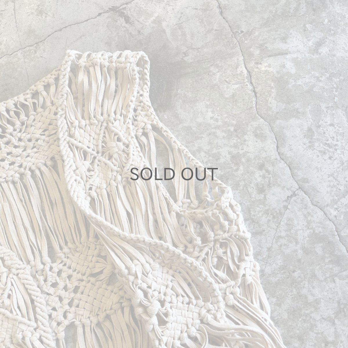 画像9: FRINGE×CROCHET DOCKING DESIGN VEST / Ladies M (9)