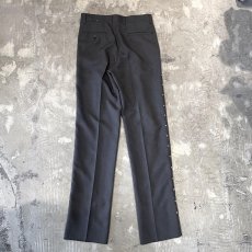 画像2: SIDE STUDS DECORATIVE GRAY COLOR SLACKS / W30~W34 (2)