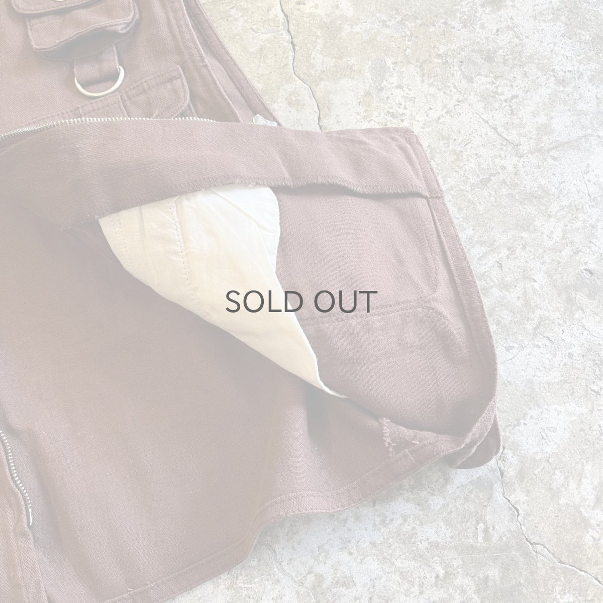 画像9: FRONT 9POCKET DESIGN COTTON VEST / Ladies M (9)