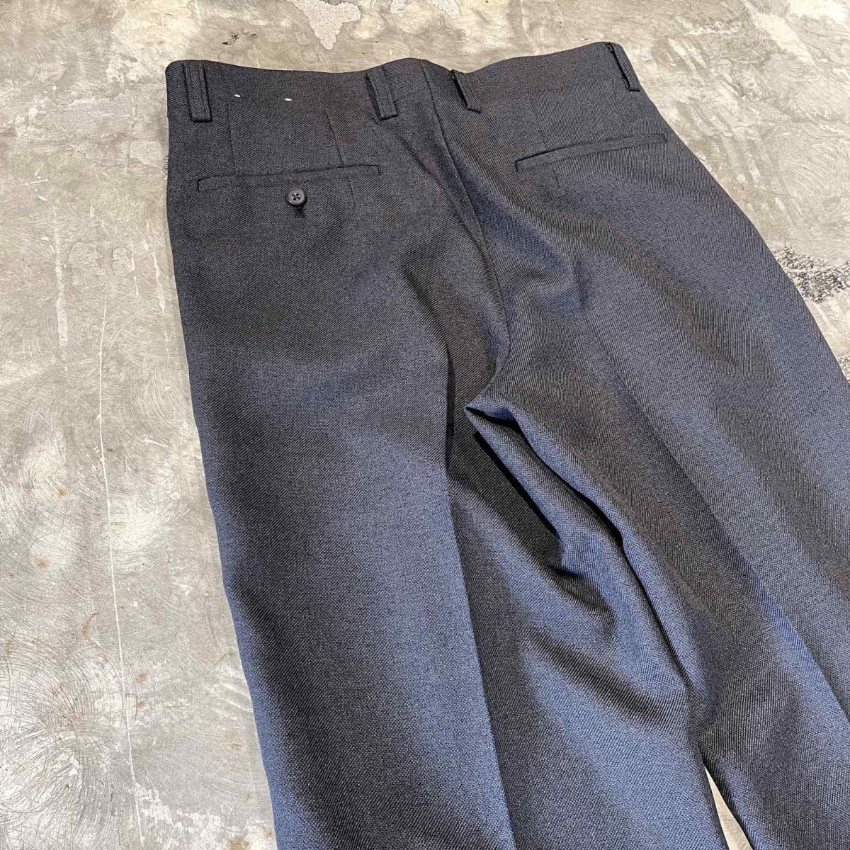 画像9: SIDE STUDS DECORATIVE GRAY COLOR SLACKS / W30~W34 (9)