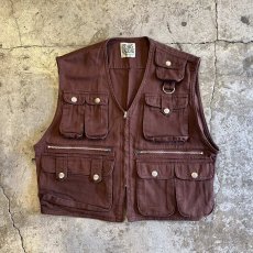 画像1: FRONT 9POCKET DESIGN COTTON VEST / Ladies M (1)