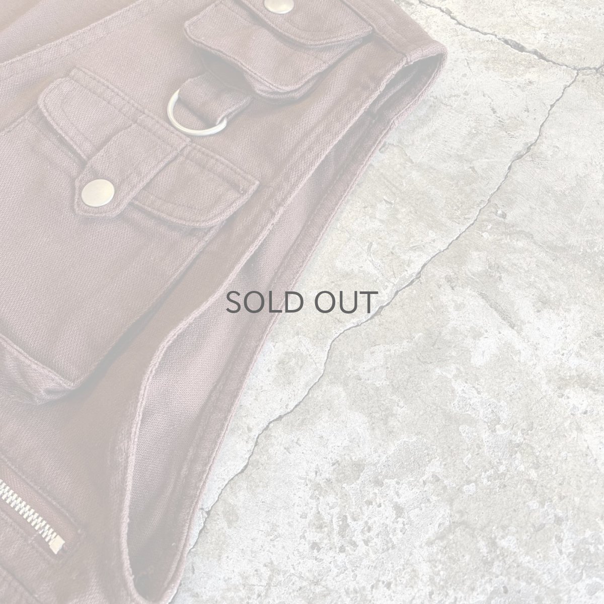 画像8: FRONT 9POCKET DESIGN COTTON VEST / Ladies M (8)