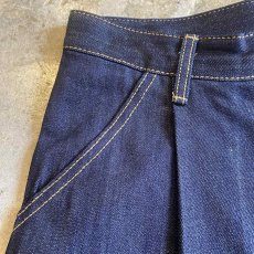 画像6: 【WONDERGROUND】INDIGO DENIM BERMUDA TUCK PANTS / OS (6)