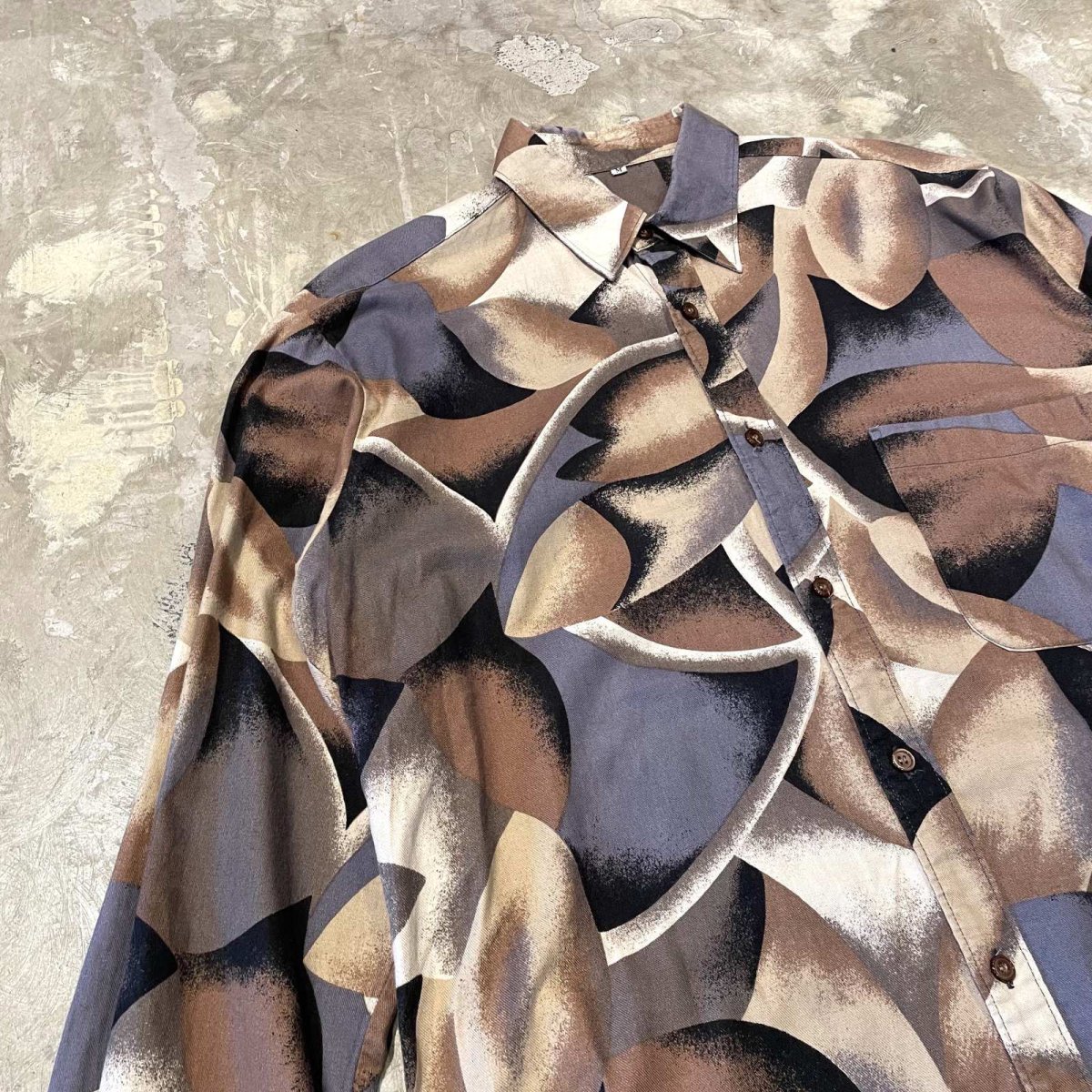 画像3: ALL OVER ARTISTIC PATTERN L/S SHIRT / Mens M(L) (3)