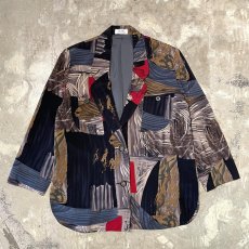 画像1: ART GRAPHIC PATTERN TAILORED JACKET / Mens S (1)