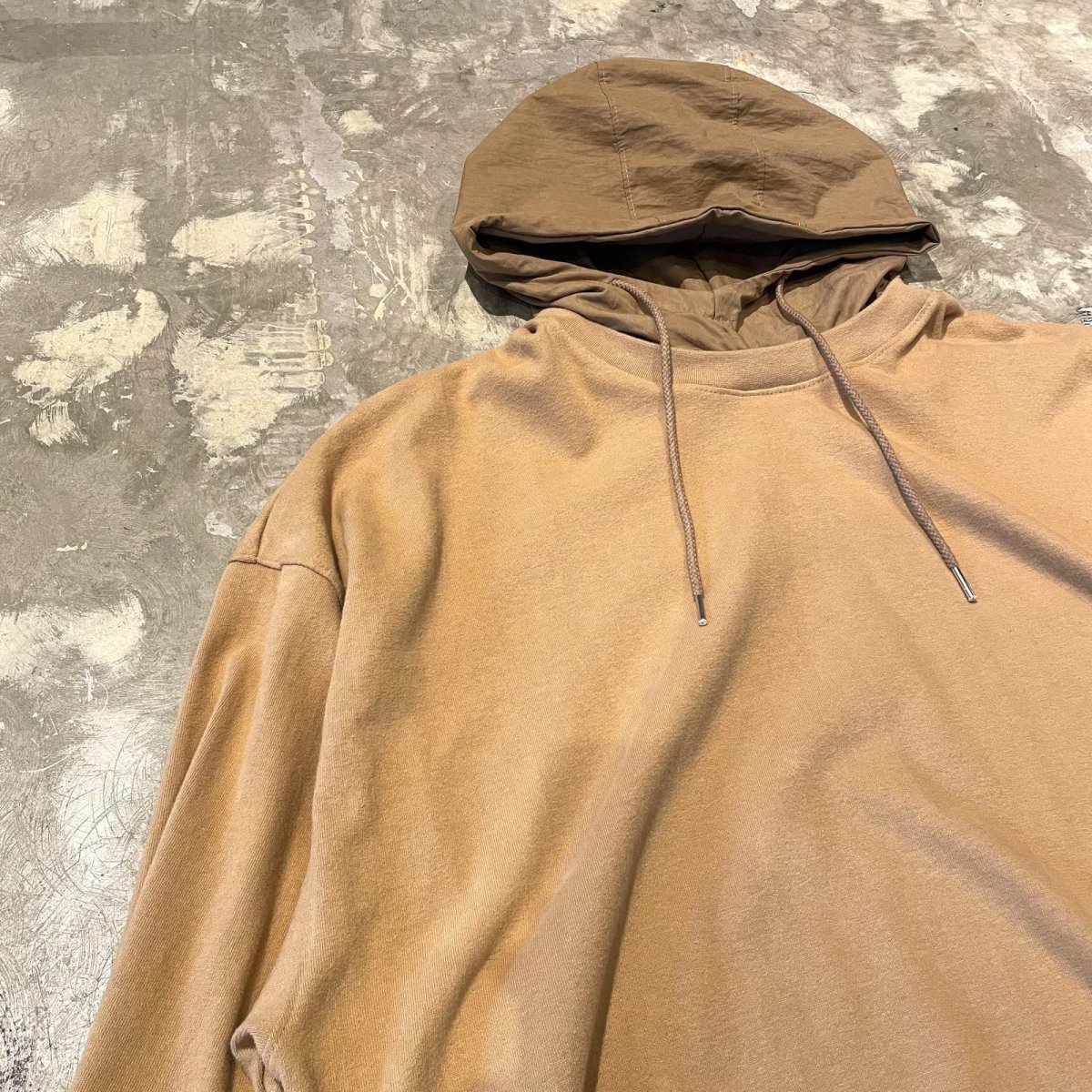 画像3: MUSTAR COLOR LAYERED HOODIE SWEAT / Mens L (3)