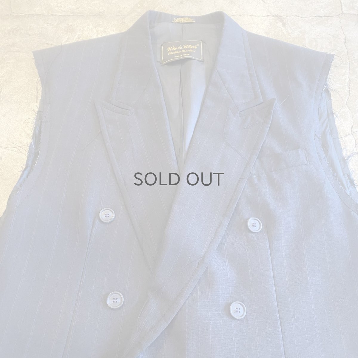 画像4: 【Wiz&Witch】"OUT STITCH" DOUBLE TAILOR SHORT JACKET / OS (4)