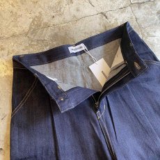 画像7: 【WONDERGROUND】INDIGO DENIM BERMUDA TUCK PANTS / OS (7)