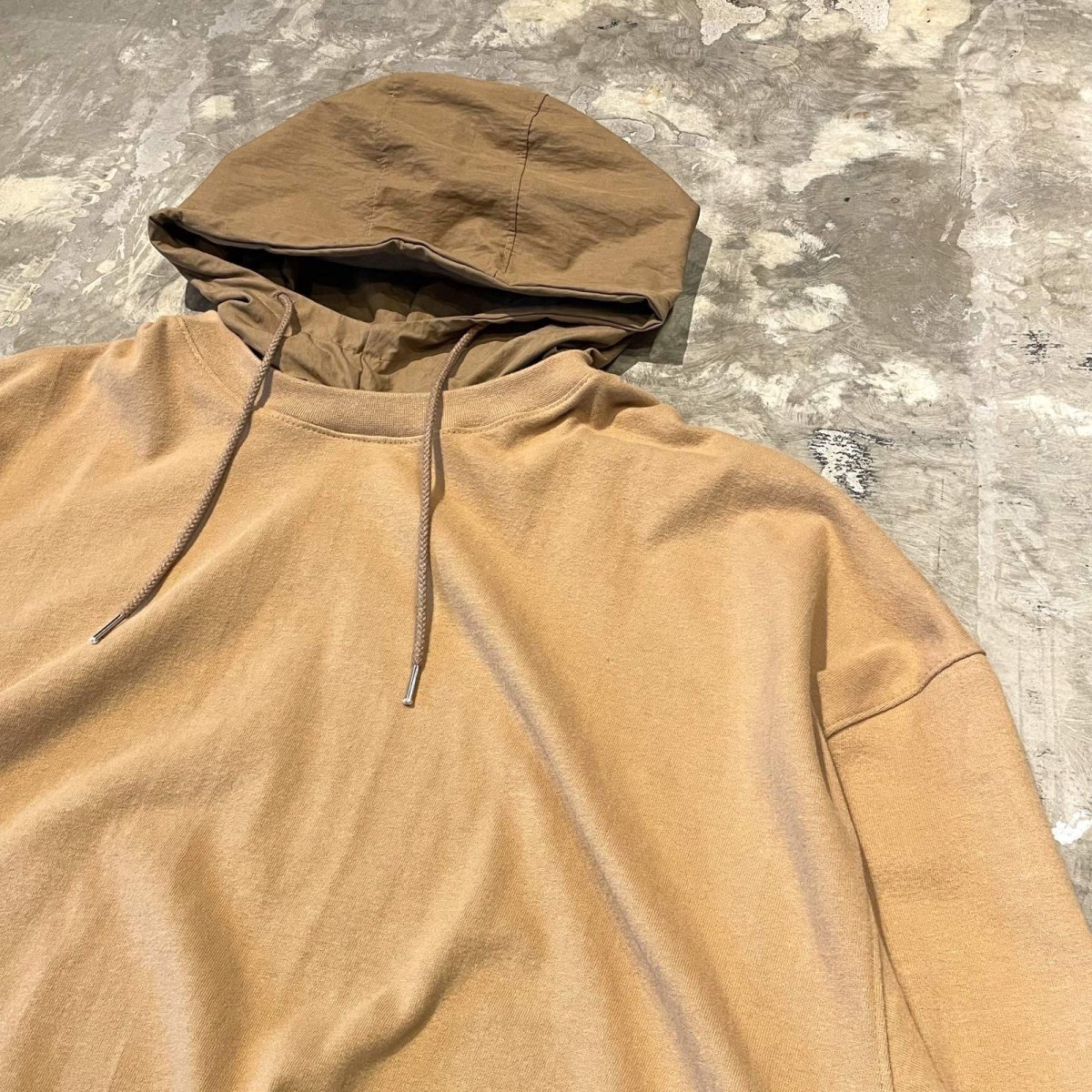 画像4: MUSTAR COLOR LAYERED HOODIE SWEAT / Mens L (4)