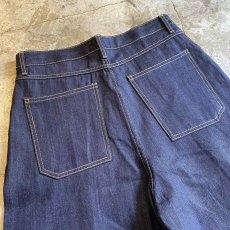 画像8: 【WONDERGROUND】INDIGO DENIM BERMUDA TUCK PANTS / OS (8)