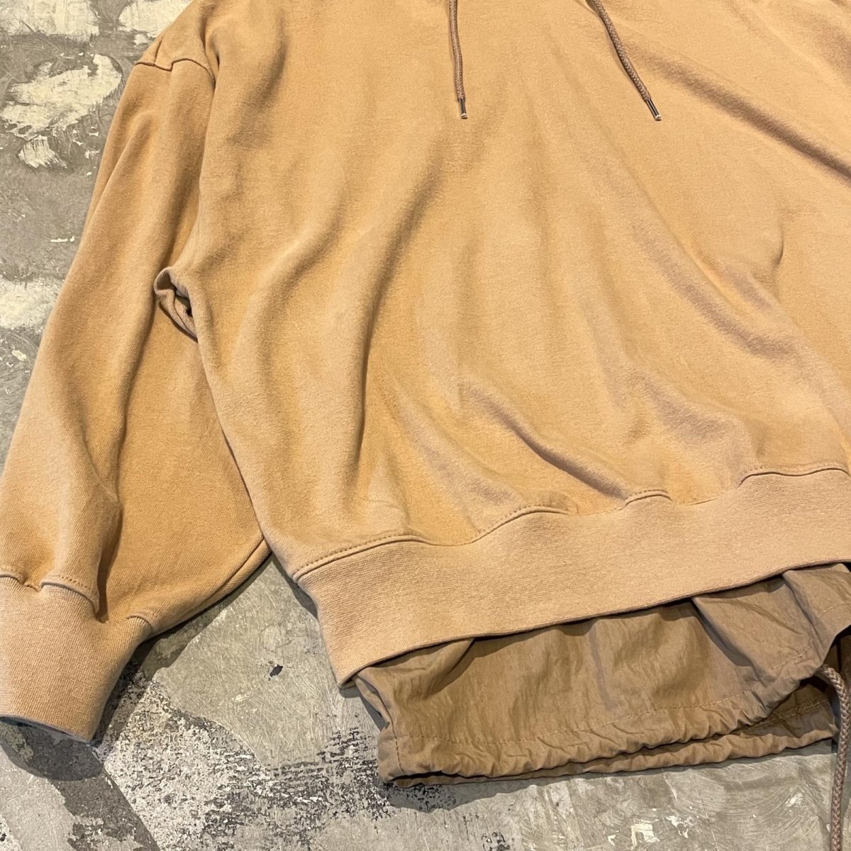 画像5: MUSTAR COLOR LAYERED HOODIE SWEAT / Mens L (5)