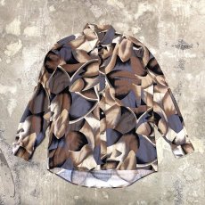 画像1: ALL OVER ARTISTIC PATTERN L/S SHIRT / Mens M(L) (1)
