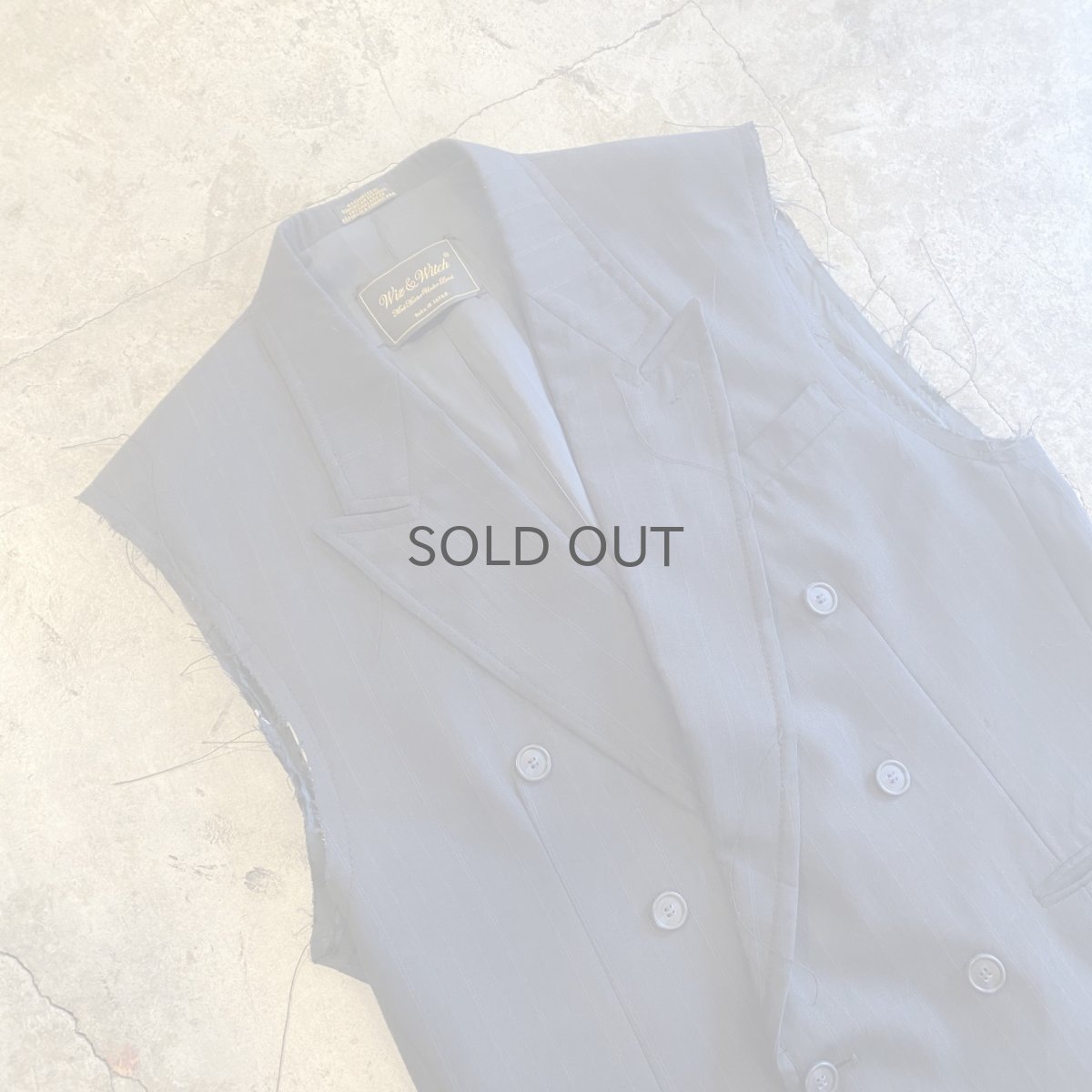 画像3: 【Wiz&Witch】"OUT STITCH" DOUBLE TAILOR SHORT JACKET / OS (3)