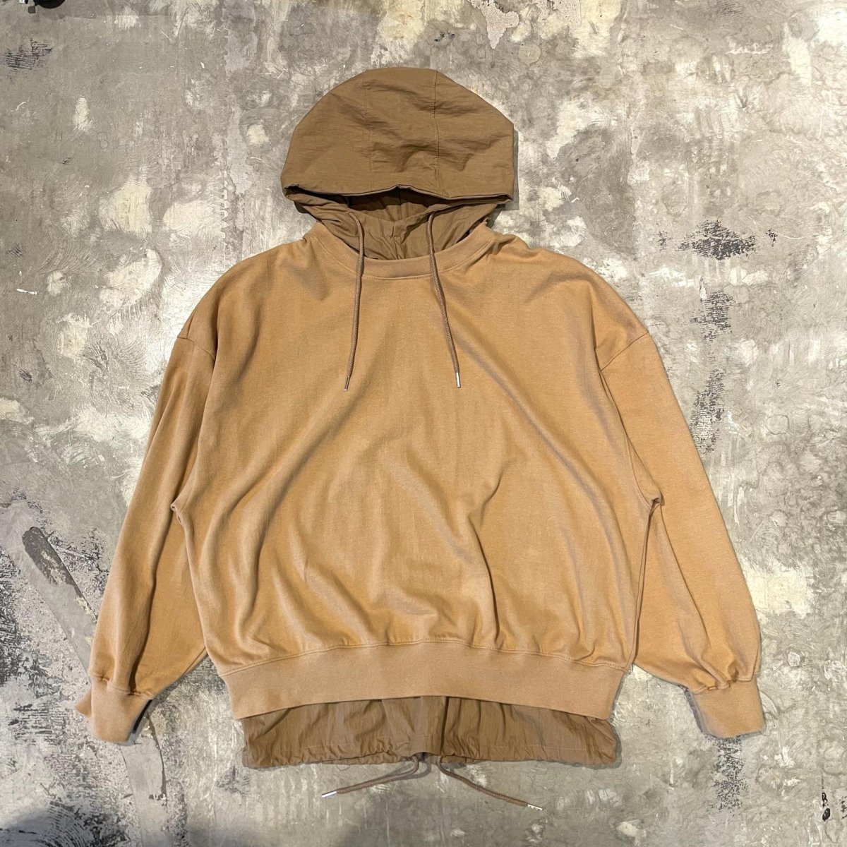 画像1: MUSTAR COLOR LAYERED HOODIE SWEAT / Mens L (1)