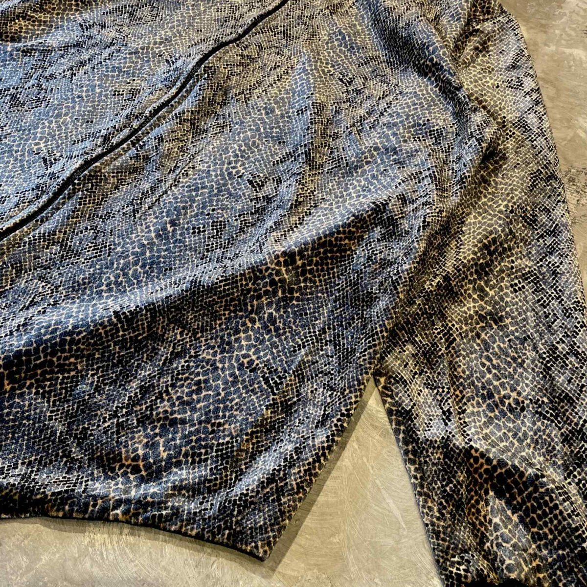 画像6: ALL OVER PYTHON PATTERN SUP UP L/S TOPS / Mens L (6)